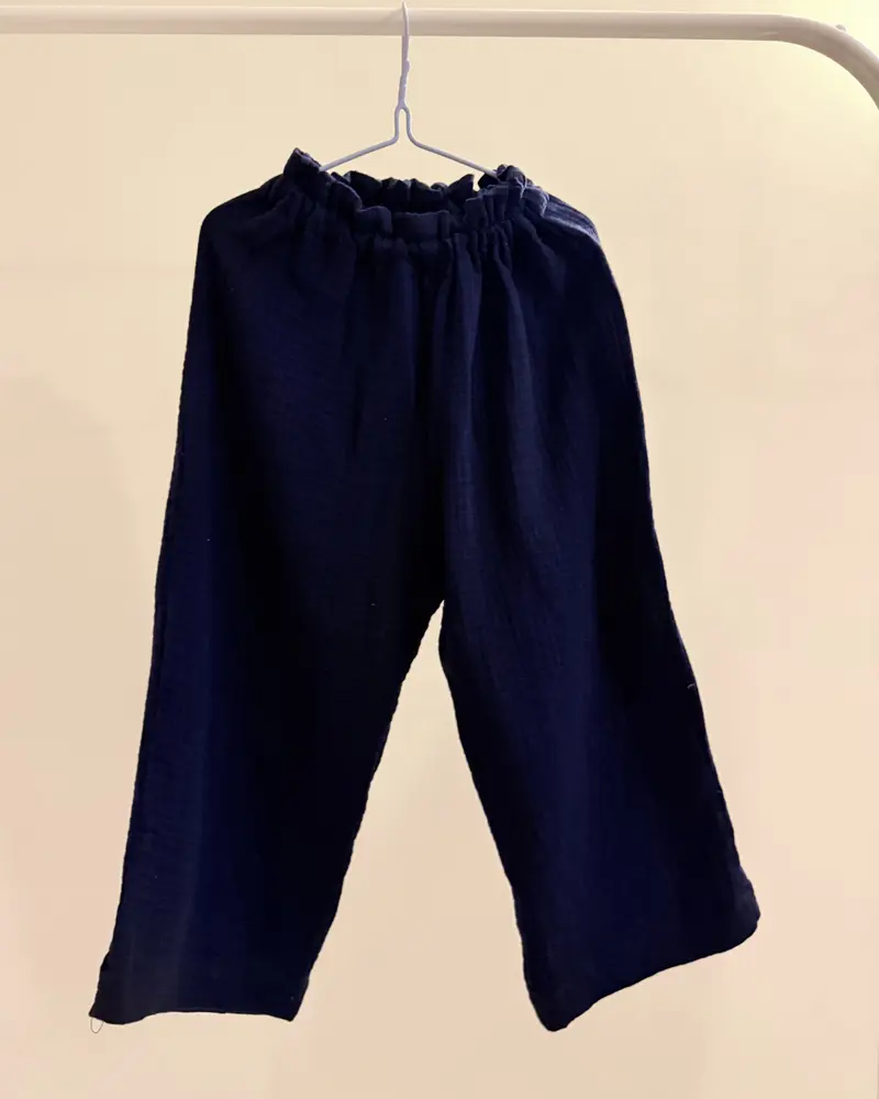 Unisex Pants mussola blu