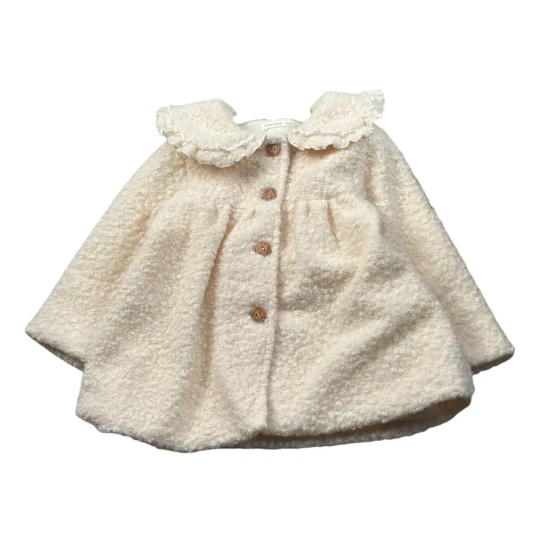 Valentina Bebes Cappotto tinta unita Panna per Bambina