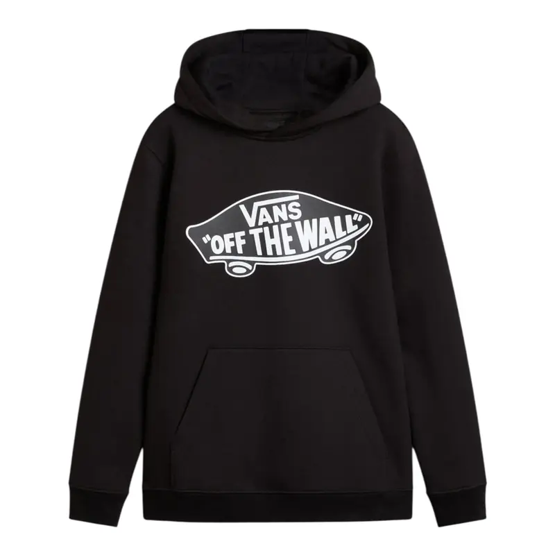 Vans Felpa Chiusa con Cappuccio tinta unita Nero per Bambino