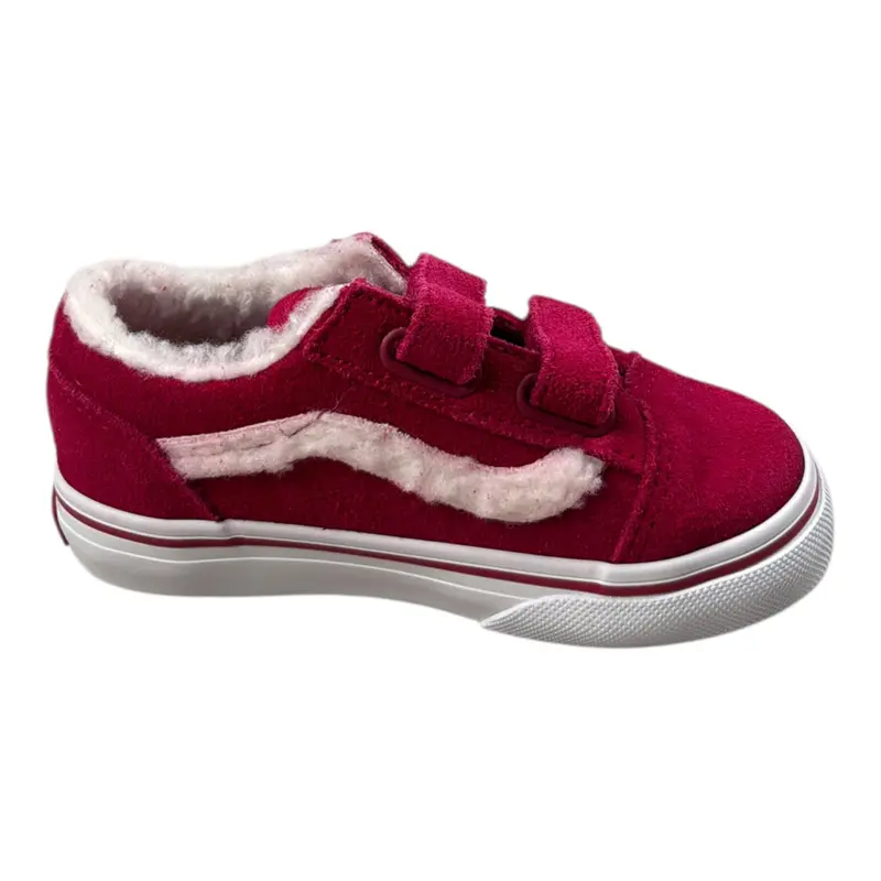 Vans Sneakers tinta unita con Strappi Fuxia per Neonata