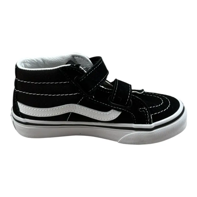 Vans Sneakers tinta unita con Strappi Nero per Bambino