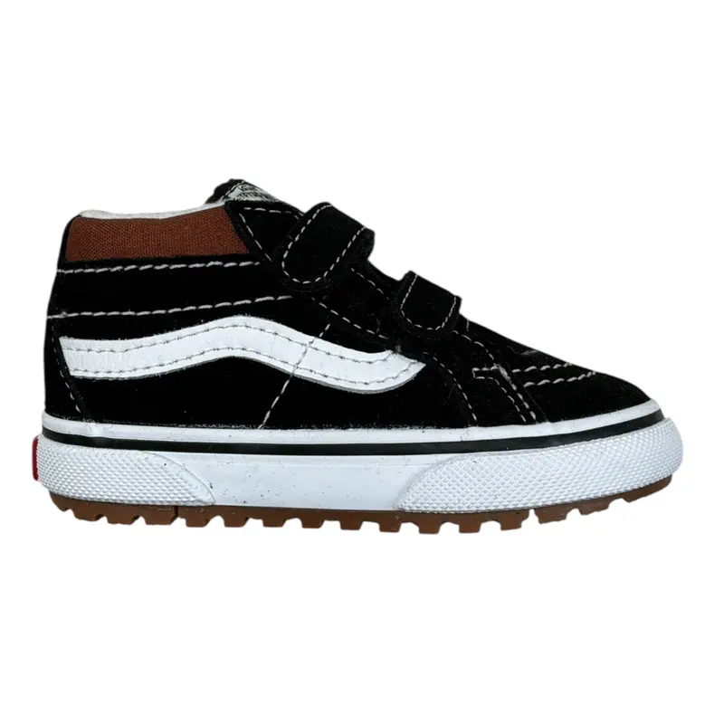 Vans Sneakers tinta unita con Strappi Nero per Neonato