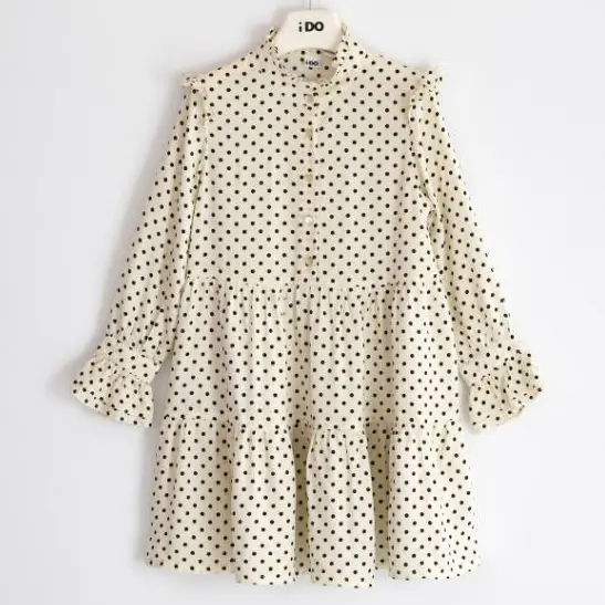 Vestito bambina BOX pois in viscosa