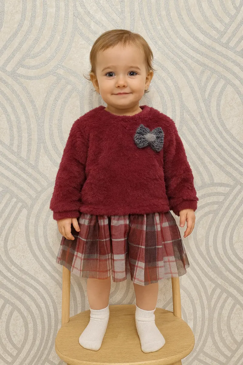Vestito bambina con pelouche
