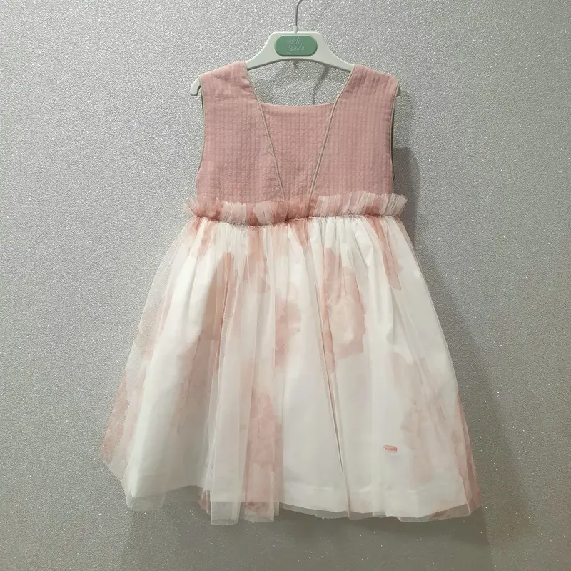 Vestito bambina con tulle variopinto