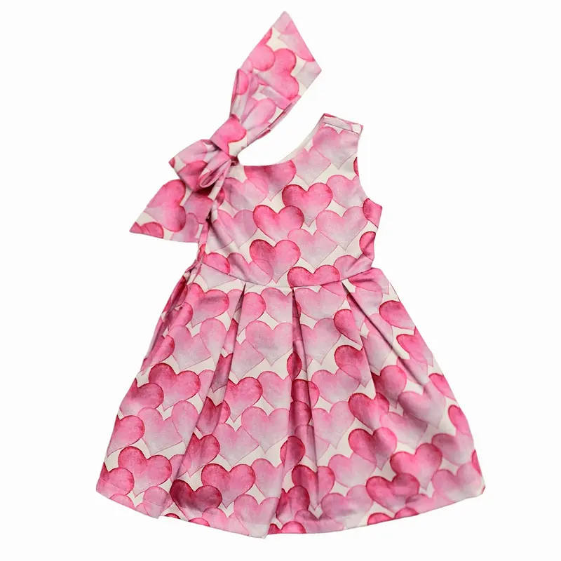 Vestito bambina fantasia cuori