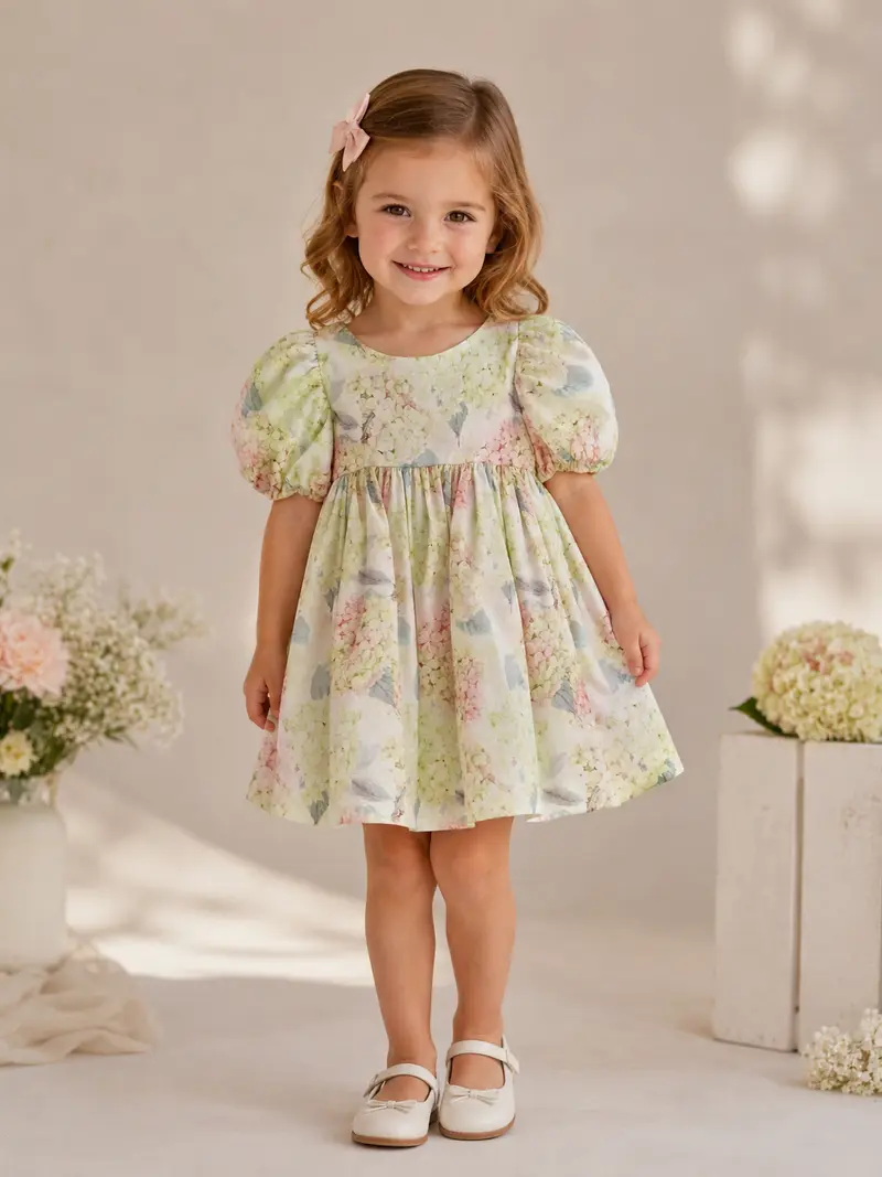 Vestito bambina fantasia mimose