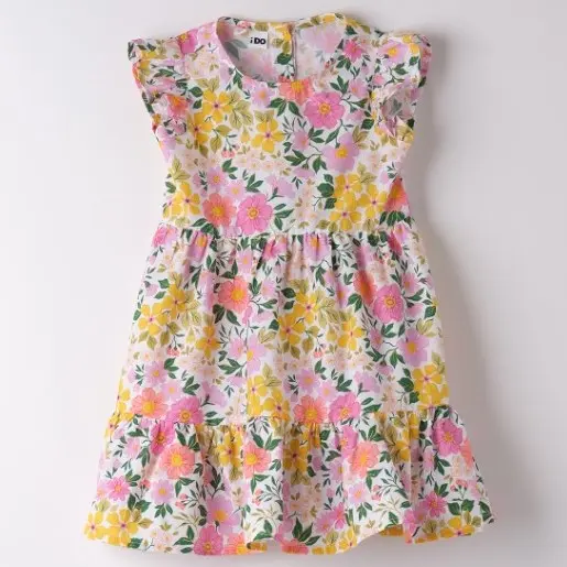Vestito bambina in cotone leggero fiorato