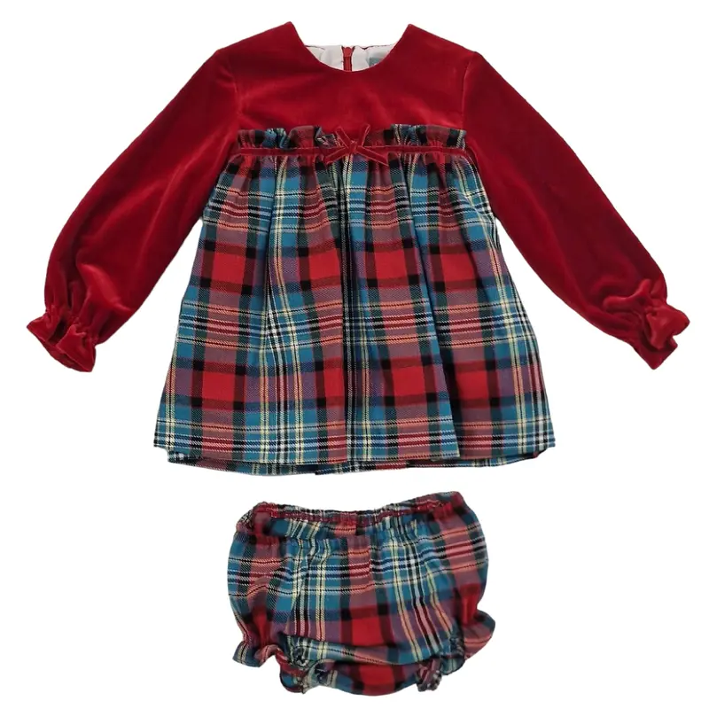 Vestito bambina natalizio rosso