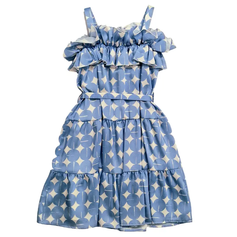 Vestito bambina pois celesti