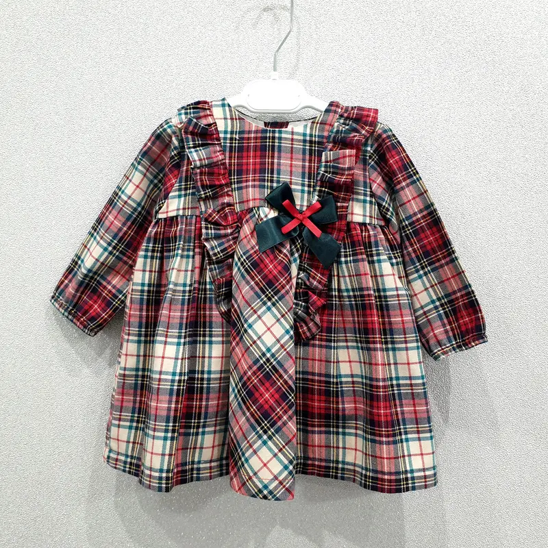 Vestito bambina scozzese