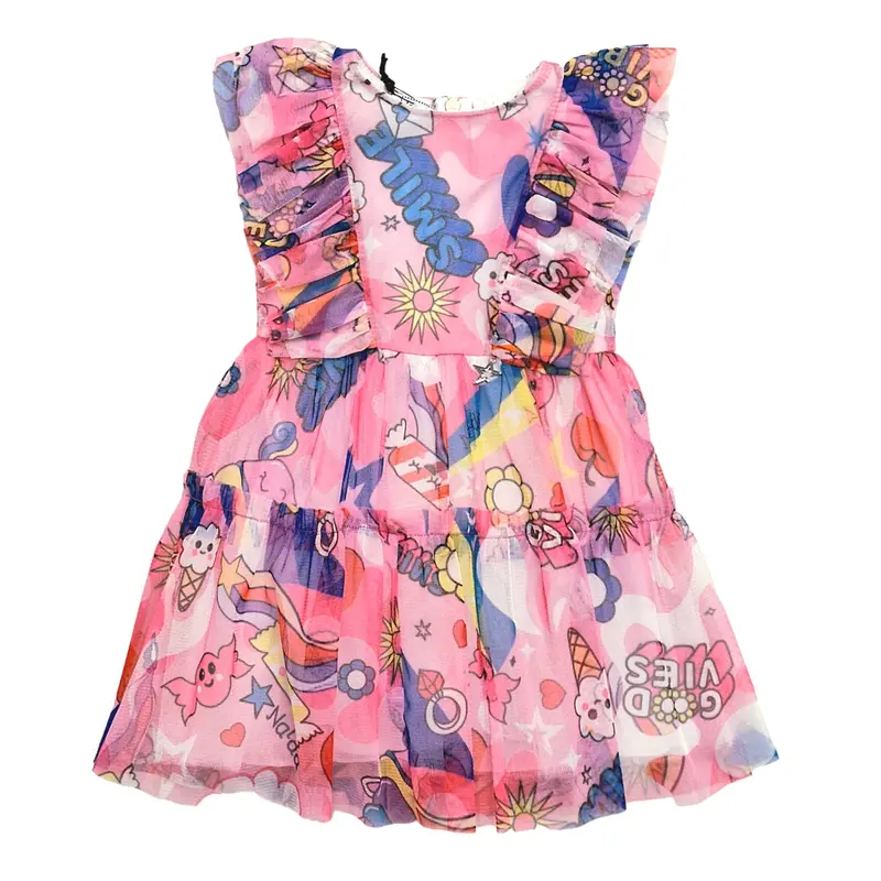 Vestito bambina stampa fumetti baby