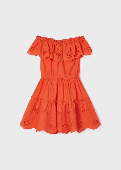 Vestito traforato bambina
