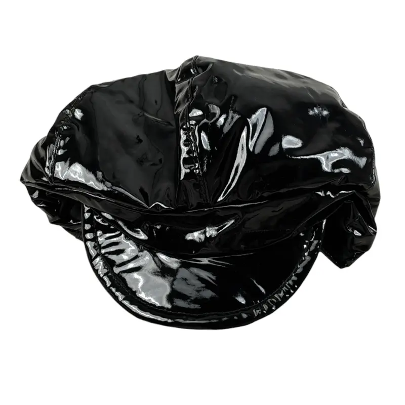 Vicolo Cappello tinta unita Lucido Nero per Bambina