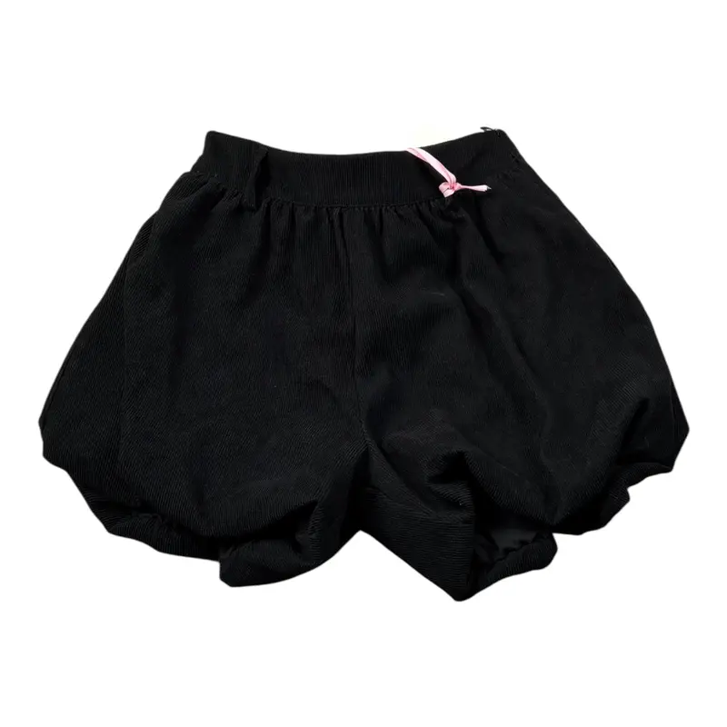 Vicolo Short tinta unita con Elastico In Vita Nero per Bambina