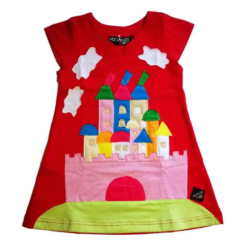 Voganto Kids Vestito bambina Castello delle Fiabe