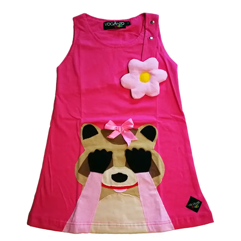 Voganto Kids Vestito bambina Orsetto Lavatore