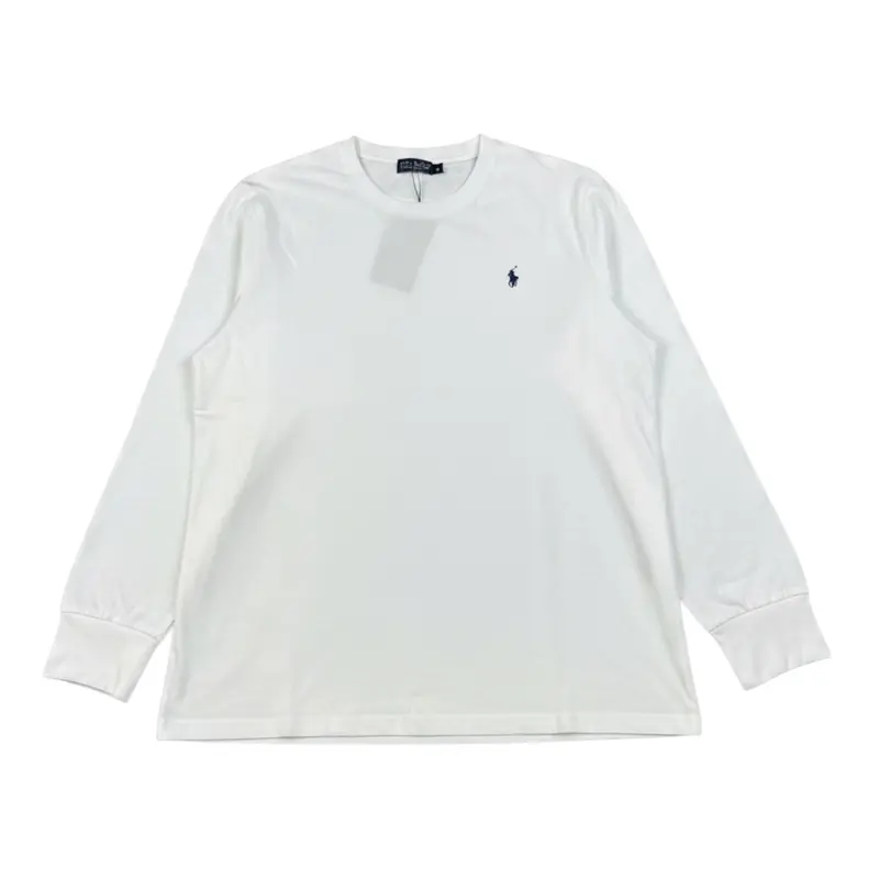 Walt Bay Shirt Girocollo tinta unita con Logo Bianco per Bambino