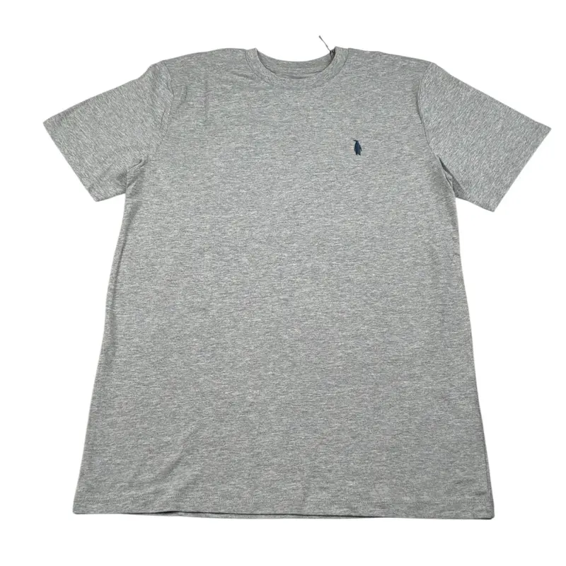 Walt Bay T-Shirt Girocollo tinta unita con Logo Grigio per Bambino