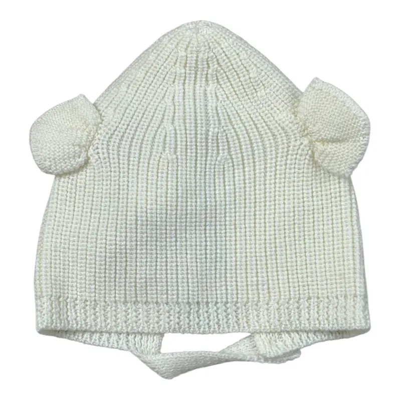 Wedoble Cappello tinta unita con Orecchie Panna per Neonata