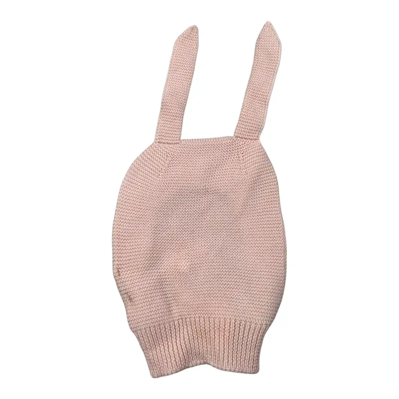 Wedoble Cappello tinta unita con Orecchie Rosa per Neonata
