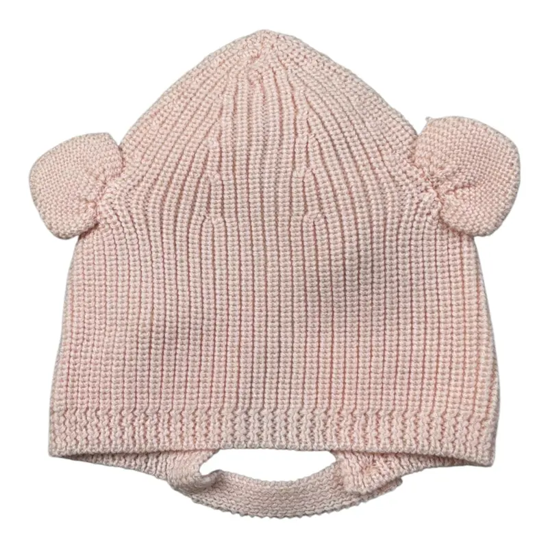 Wedoble Cappello tinta unita con Orecchie Rosa per Neonata