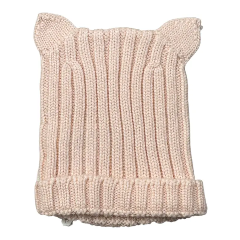 Wedoble Cappello tinta unita con Orecchie Rosa per Neonato
