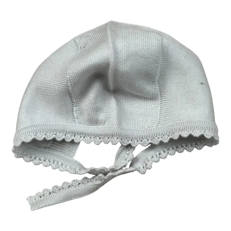 Wedoble Cappello tinta unita con Ricami Azzurro per Neonata