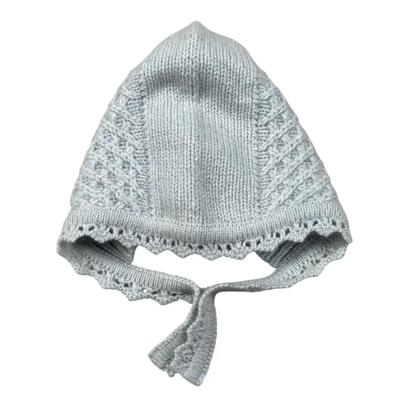 Wedoble Cappello tinta unita con Ricami Azzurro per Neonata