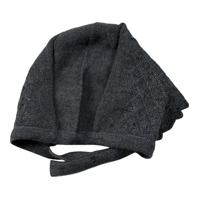 Wedoble Cappello tinta unita con Ricami Grigio per Neonato