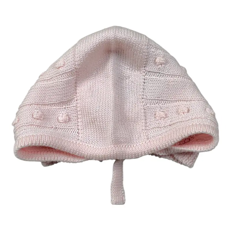 Wedoble Cappello tinta unita con Ricami Rosa per Neonato