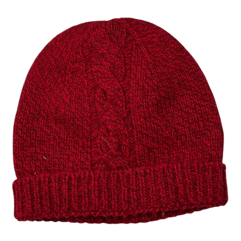 Wedoble Cappello tinta unita con Ricami Rosso per Neonato