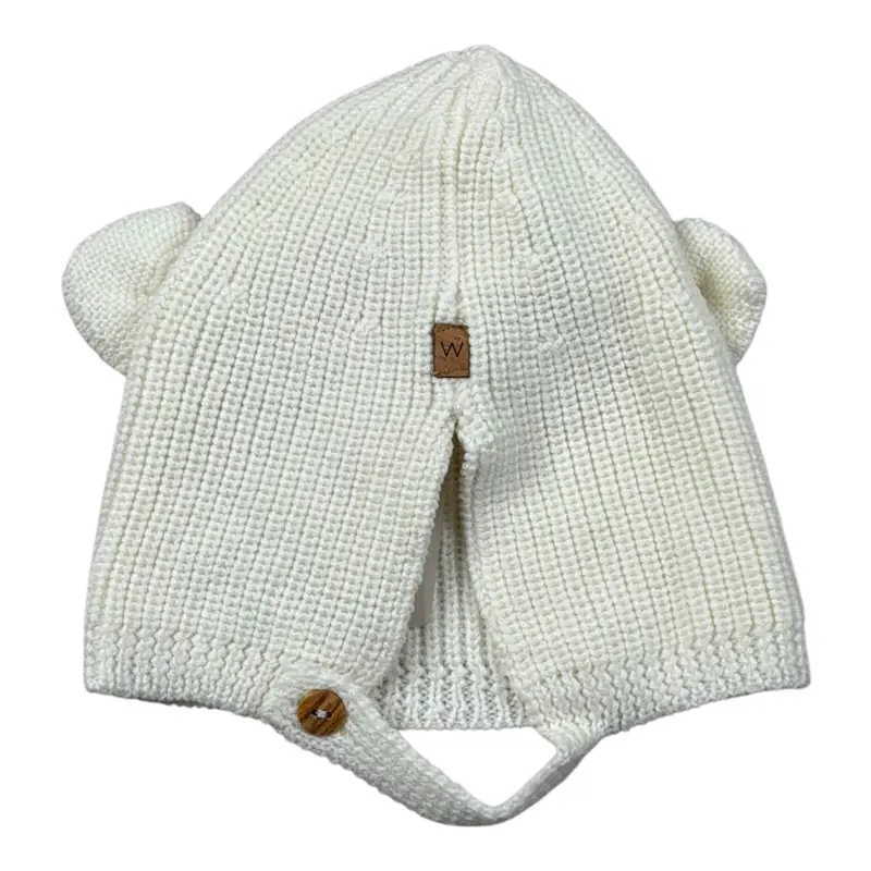 Wedoble Cappello tinta unita Panna per Neonato