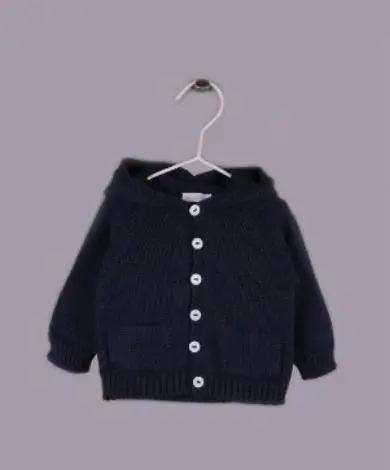 WEDOBLE CARDIGAN CON CAPPUCCIO NEONATO 100% COTONE E FILO 10308J-4136 -