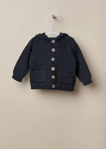 WEDOBLE CARDIGAN WEDOBLE CON CAPPUCCIO IN 100% FILO 10308J-4134 -