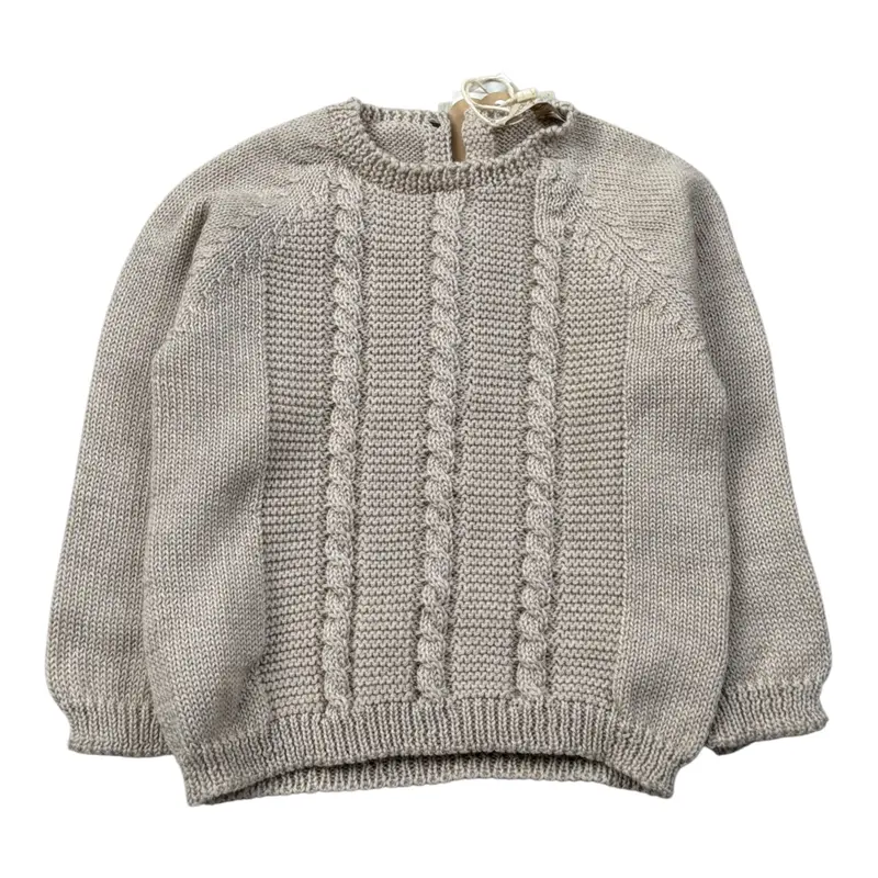 Wedoble Maglia Girocollo tinta unita Beige per Neonato