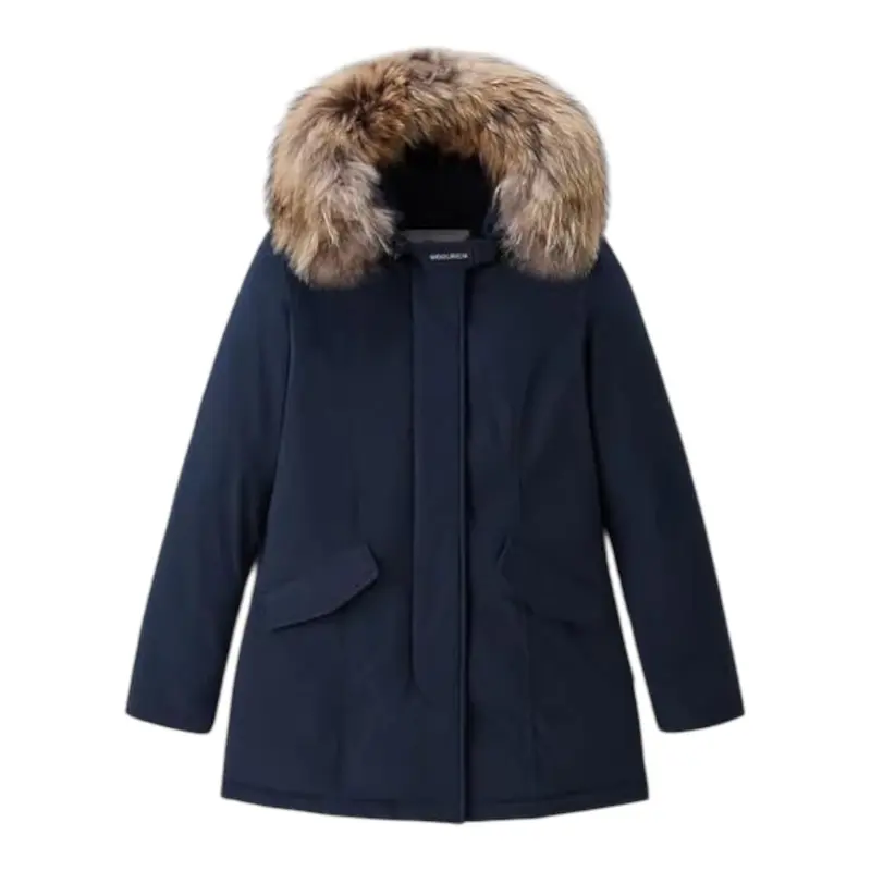 Woolrich Giubbino tinta unita con Bottoni Blu per Bambino