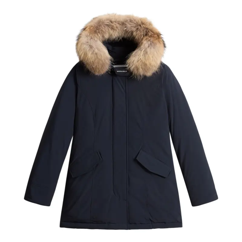 Woolrich Giubbino tinta unita con Bottoni Nero per Bambino