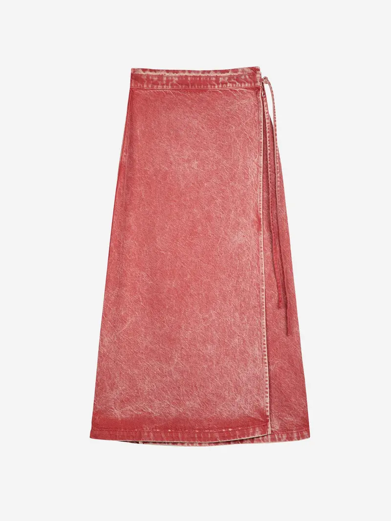 Wrapped cotton skirt