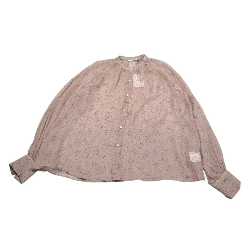 Xacus Camicia tinta unita con Fantasia Rosa per Bambina