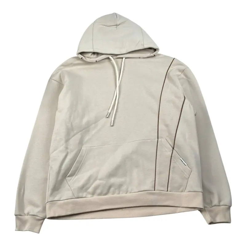Yes London Felpa tinta unita con Cappuccio Beige per Bambino