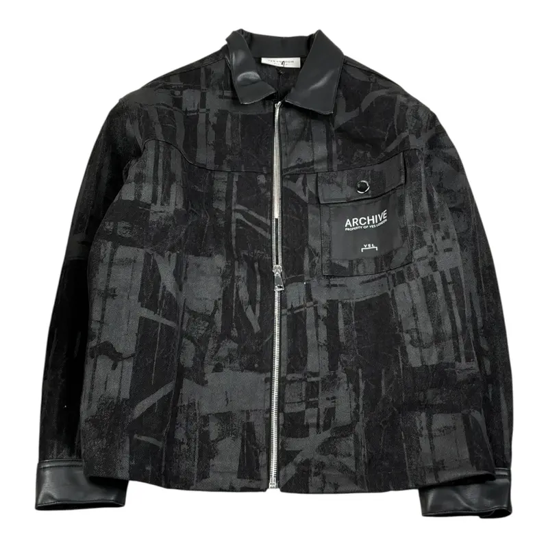 Yes London Giubbino tinta unita con Zip Nero per Bambino