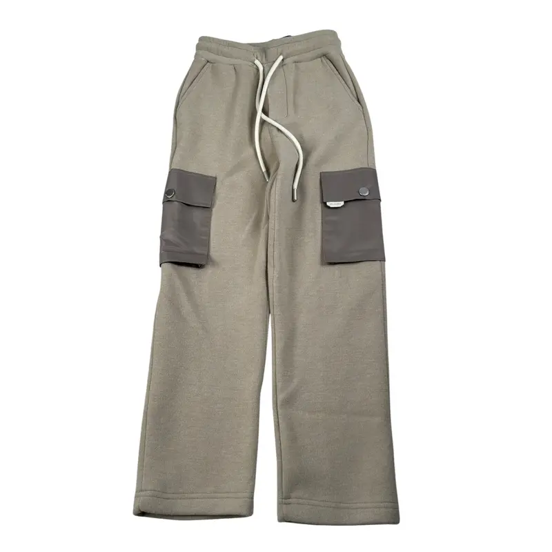 Yes London Pantalone Modello Tuta con Tasconi Beige per Bambino
