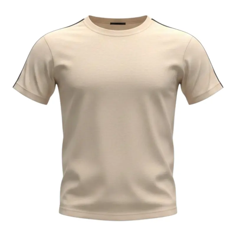 Yes London T-Shirt tinta unita con Stampa Beige per Bambino