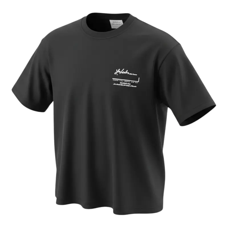 Yes London T-Shirt tinta unita con Stampa Nero per Bambino