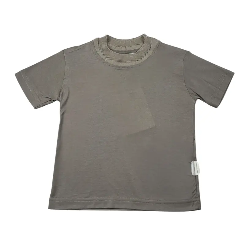 Yes London T-Shirt tinta unita Fango per Neonato