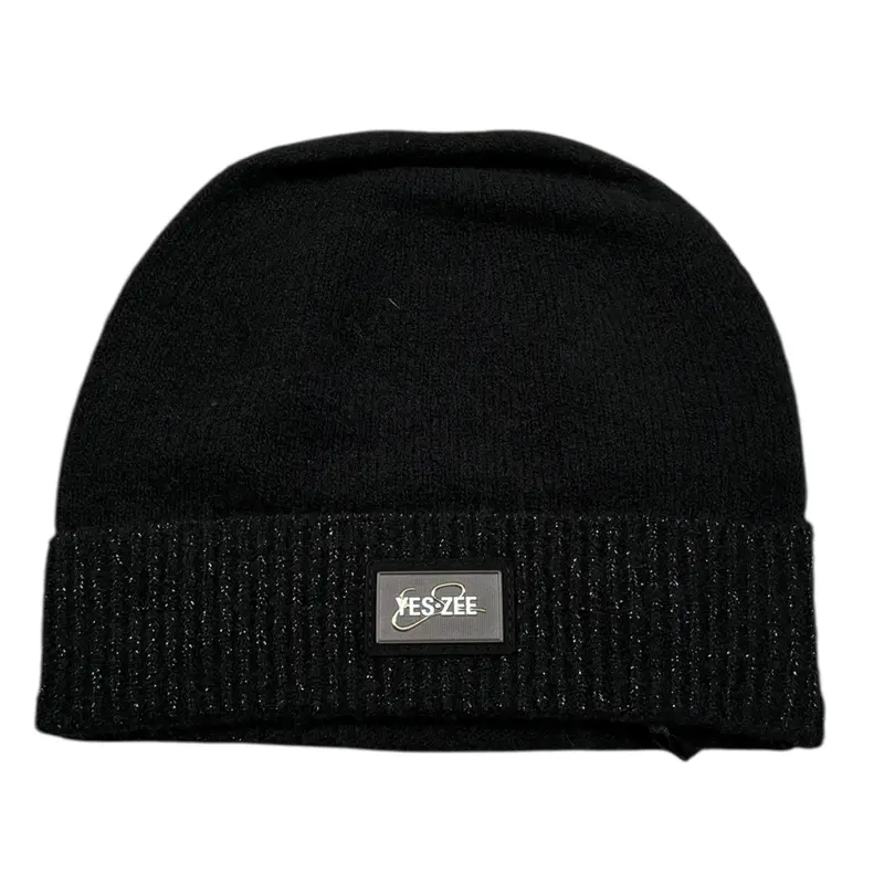Yes Zee Cappello tinta unita Nero per Bambina