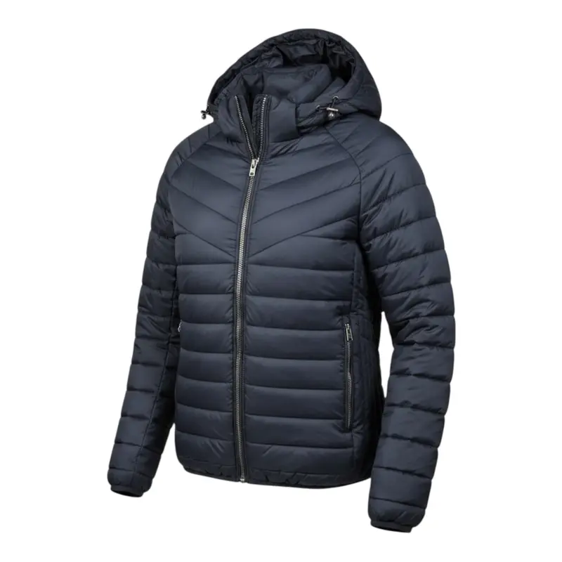 Yes Zee Giubbino tinta unita con Zip E Cappuccio Blu per Bambino