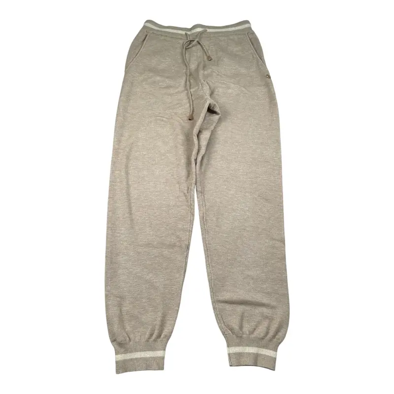 Yes Zee Pantalone tinta unita In Maglia Beige per Bambina