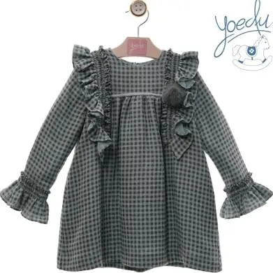 YOEDU ABITO BAMBINA YOEDU CON QUADRETTI 5159-4319 -
